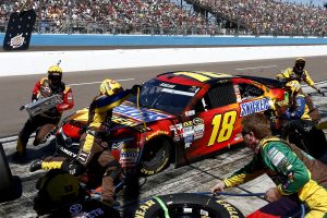 Kyle Busch sits in the safe zone, but only by a small margin - Photo by Jeff Zelevansky/Getty Images)