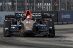 Indycar Saturday Dual in Detroit race action
