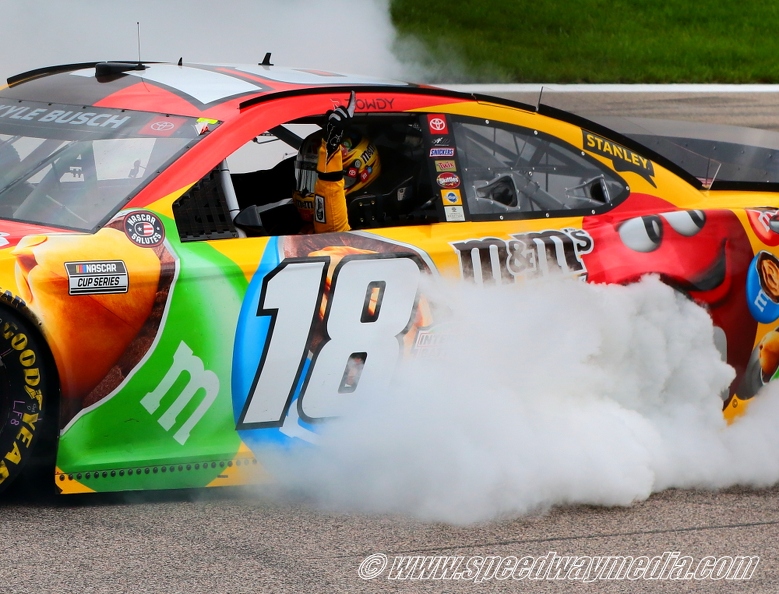 1-Buschy McBusch 400 - Kyle Busch - photo by Ron Olds.JPG