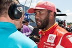 Bubba Wallace wins the pole