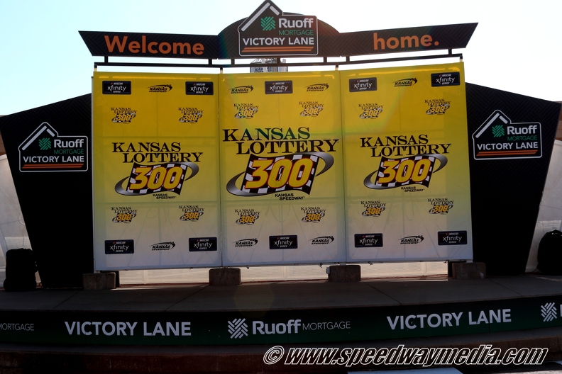 Kansas Lottery 300 victory lane