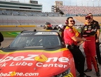 Josh Berry watches scoring pylon