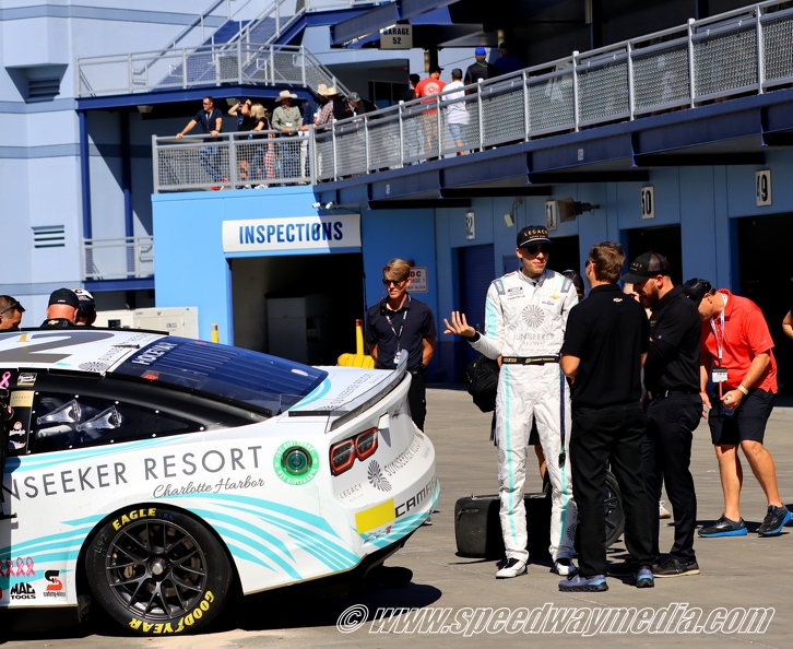 Carson Hocevar explains wreck.JPG