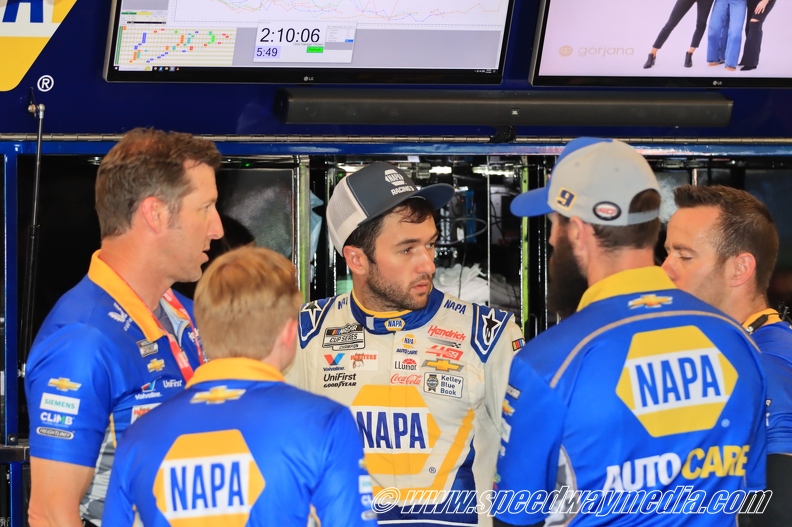Chase Elliot and team engineers.JPG