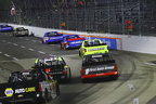 heading down the front stretch