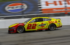 Joey Logano out of turn 2
