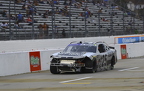 Harrison Burton coming down pit road damaged