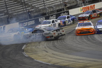 Harrison Burton spins 4