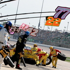 Joey Logano pit stop