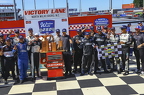 Chandler Smith and crew in victory lane