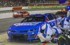 Kyle Larson getting service