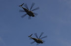 Flyby of Army Helicopters