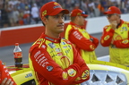 Joey Logano with his game face on
