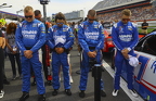 William Byron during the National Anthem