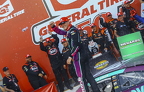 Austin Green and crew celebrate his win