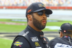 Bubba Wallace before qualifing
