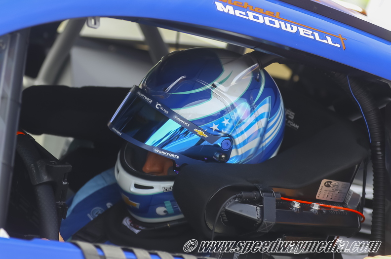 Michael McDowell waiting for his turn to qualify.jpg