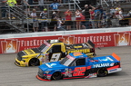 52 Stewart Friesen, 9 Grant Enfinger at final G-W-C