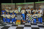 Chase Elliott in victory lane with crew