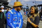 Chris Buescher being interviewed