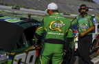 Daniel Suarez getting ready to qualify