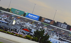 down the back stretch