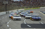 Heading to turn 1