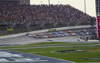 Pace car pulls off for the start