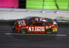 Ricky Stenhouse rim rides in turn 3
