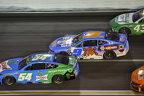 Tight racing action