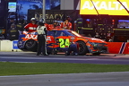 William Byron with a lot of damage from the big one