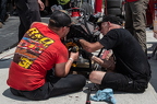 31 Kyle Crump crew, engine change