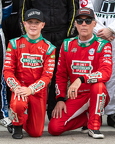 62 Keelan Harvick (L), 29 Kevin Harvick (R)