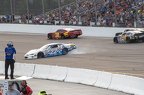 22 Kyle Steckly spins after contact with 31 Kyle Crump for the lead