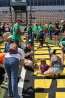 Spectators sining start - finish line