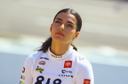 Toni Breidinger waiting to qualify