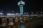 Trucks in infield