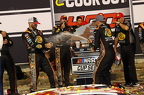 Austin Dillon sprays champagne