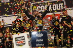 Austin Dillon with confetti