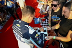 AJ Allmendinger signing autographs