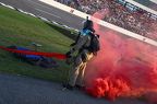 Sky Diver with smoke