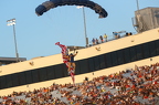 Skydiver with the American flag