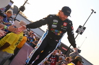 Tyler Reddick at drivers intro