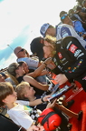 Tyler Reddick signing autograph