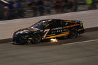 Justin Haley with exhaust flames