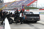 Corey LaJoie pit stop
