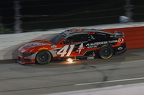 Cole Custer with exhaust flame
