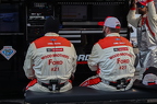 Wood Brothers crew waiting for pit stop