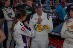 Earnhardt Jr talking with Jade Avedisian
