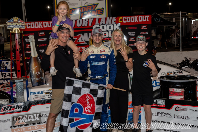 Landen Lewis with his car owner Kevin Harvick.jpg